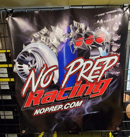No Prep Racing Track Banner OG Style LARGE